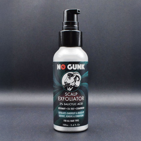 NO GUNK scalp exfoliator – natural 2 % salicylic scrub that lifts buildup, fights dandruff, flakes & itchy, irritated scalp